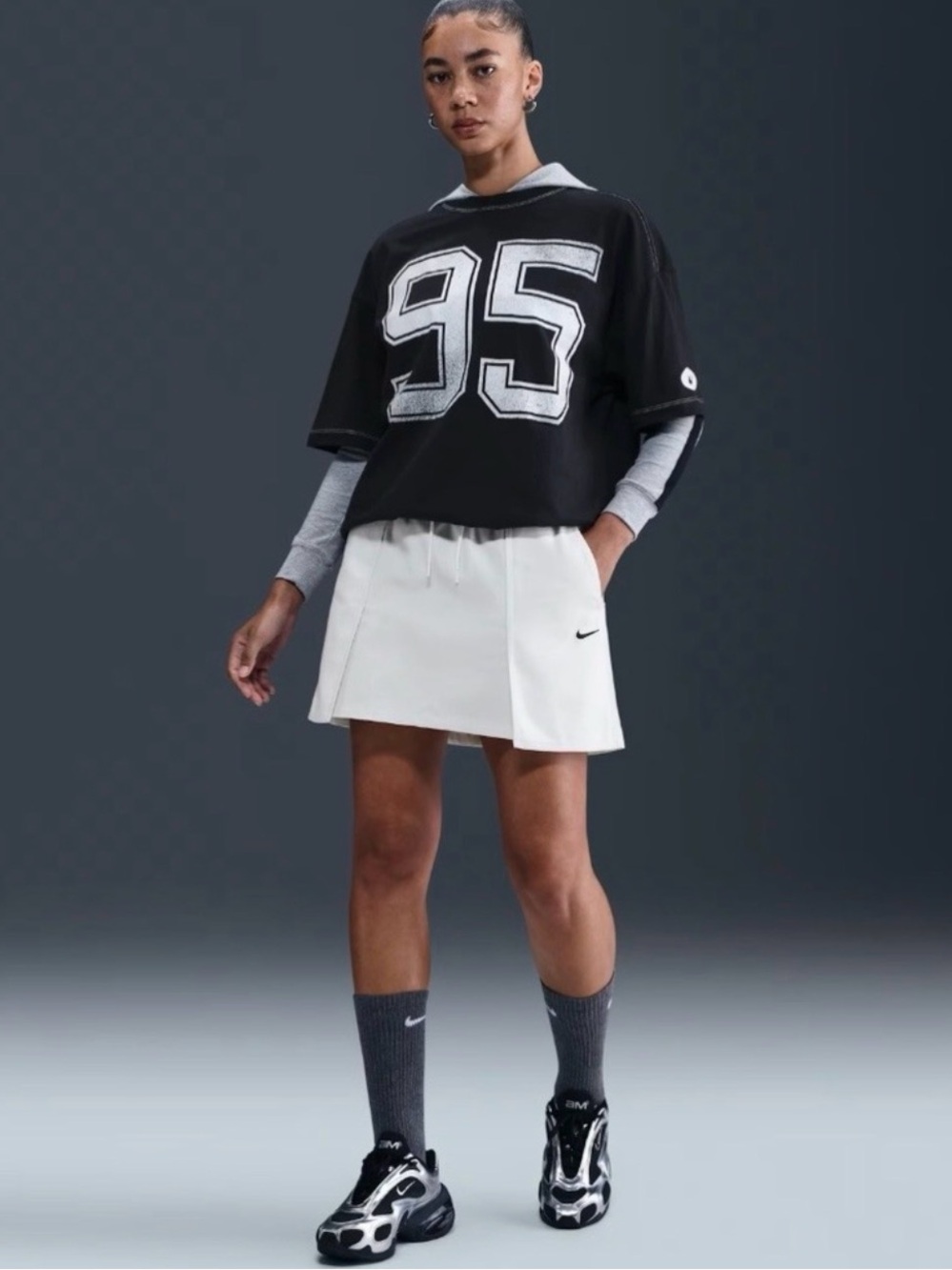 Nike White Pleated Tennis Skirt